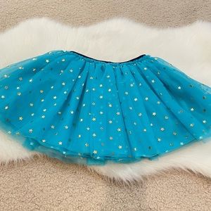 Peppa pig teal with ⭐️ print tulle skirt size 6